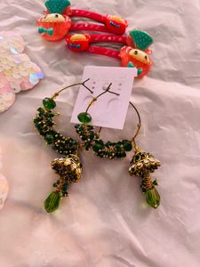 Earrings With Hair Pins