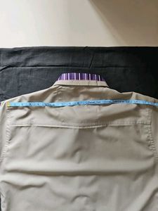 42L Designer Solid Grey Collared Casual Shirt