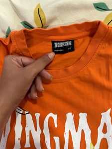 Orange- Wingman Unisex Oversized Tshirt