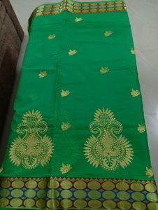 Pure Cotton Embroidery Saree With Nice Border
