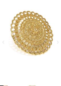 zaveri pearls Gold finish cocktail ring