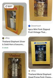 Thailand Elephant Cocktail Forks