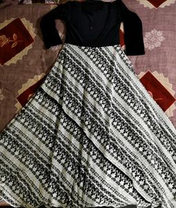 Long Frock With  Embroidery