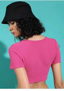 V Neck Crop Top