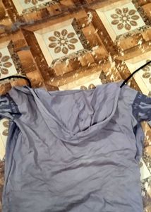 Casual Grey Ombre Hoodie &amp; Graphic Tee Set