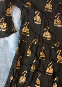 Long Kurta With Cold Shoulder