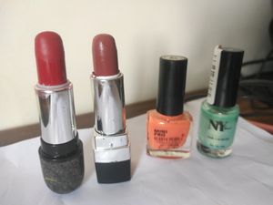 Combo Of 2 Lipstick &amp;  Nail Polish
