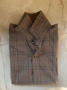 Brown Plaid Casual Shirt