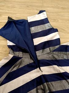 Striped Fit &amp; Flare Party Dress