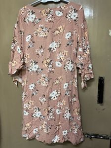 Pink Open Sleeve Dress - MODE