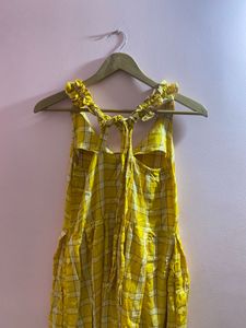Yellow Plaid Sundress