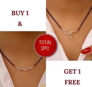 American Diamond Mangalsutra Combo Two Site
