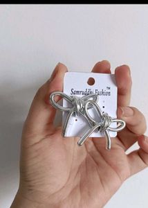 Silver Knot Earrings