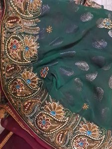 Dual Tone Party Saree with blouse(36)