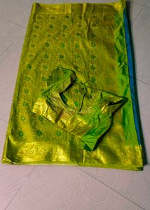 Wedding  Banarasi Silk Beautiful Colour Saree