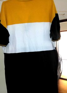 &#34;Men&#39;s Colorblock Polo T-Shirt  Mustardwhite