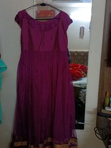 Stitched Anarkali Long Suit With Dupatta