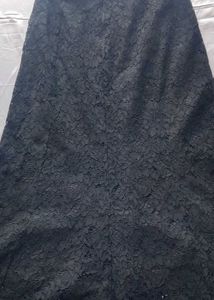 Black Knee Length Skirt