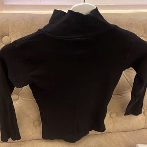 Turtleneck Black Top
