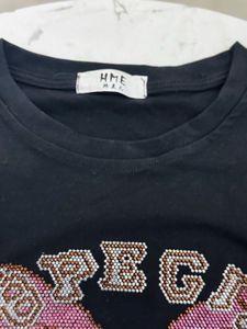 Black Butterfly 🦋 Sequin Embellished Top