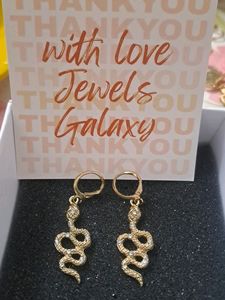 Statement Earing Studded Snake