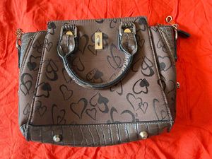 Brown Patterned Handbag