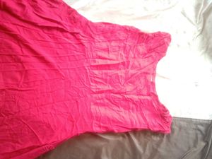 Red Anarkali with shrug
