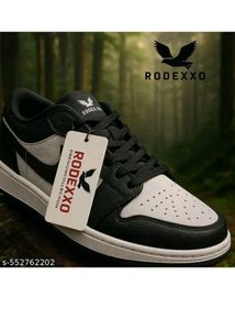 Stylish Black & White Sneakers