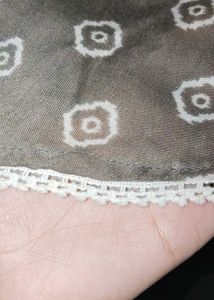 Brown Patterned Dress