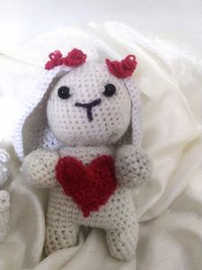 Cute White Rabbit And Teddy
