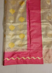 Pattu Light Weight Saree With Stitched Blouse
