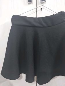Black  Flare Short Skirt