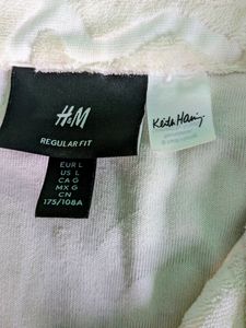 H&amp;M X Keith Haring Regular Fit Terry Polo Shirt