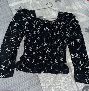 Chanel Inspo Very Cute Bow Top