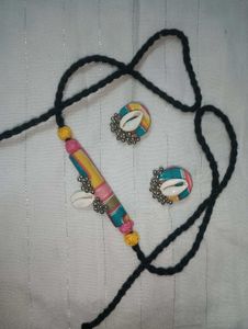 Seashell Necklace and Earring Set