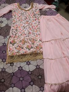 Pink Sharara Set