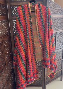New Designer All Over Real Fulkari Worked  Dupatta