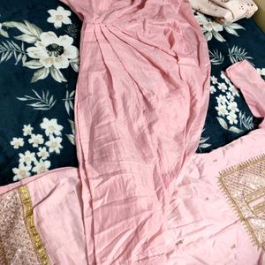 cotton silk patiala suit.