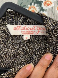 Gold styled back party top