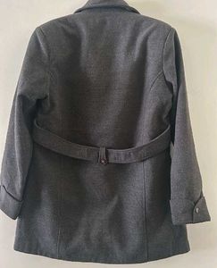 Elegant Charcoal Coat top notch quality