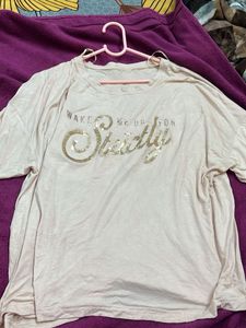 Funky Oversized Off Shoulder Tee