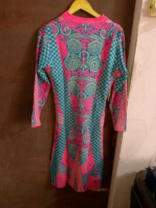 Pink &amp; Blue wollen kurti