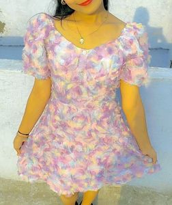 JC Collection Multicoloured Floral Off-Shoulder