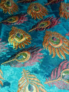 Beautiful Peacock Feather Dress