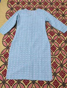 Blue chikankari Kurta