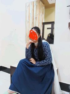 Blue Printed Kurta Set