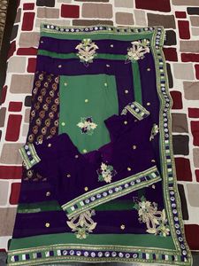 Elegant Embroidered saree