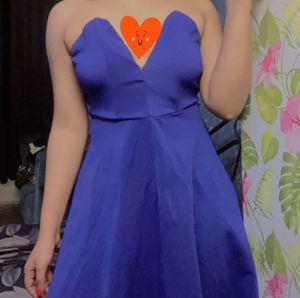 Blue Tube Designer Dress .