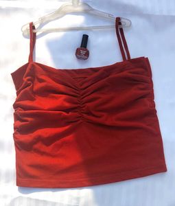 Spaghetti Strap Crop Top ♥️