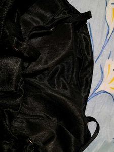 satin cowl neck top